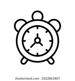 Icono de contorno de Vector de alarma. Archivo Eps10 