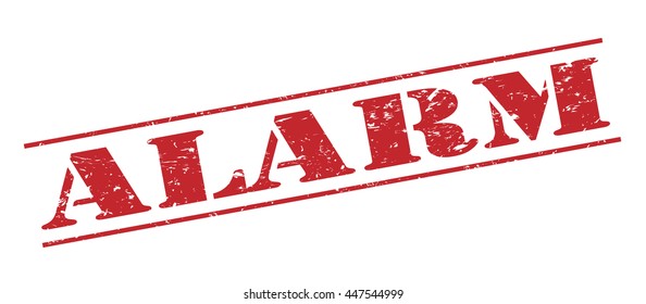 alarm vector stamp on white background