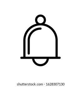 alarm vector thin line icon 