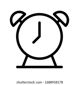alarm vector thin line icon 