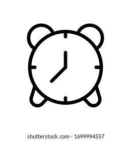 alarm vector thin line icon 