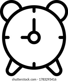 alarm vector thin line icon 