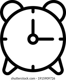 alarm vector thin line icon