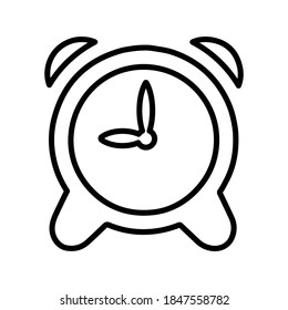Alarm, warning, watch line icon. outline vector