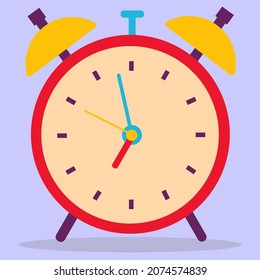 Alarma. Cuidado. La imagen es plana. Ilustración vectorial.