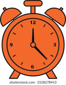 Alarm watch vector artwork design