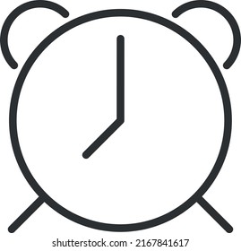 Alarm web vector icon. Isolated vector illustration. EPS 10.