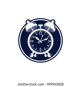 Alarm-clock 3d symbol, best for use in graphic design. Call the waiter concept. Time management theme.