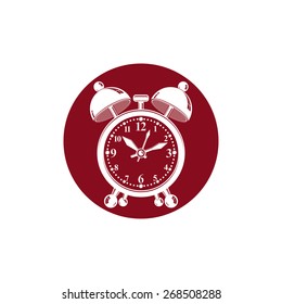 Alarm-clock 3d vector symbol, best for use in graphic design. Call the waiter concept. Time management theme.