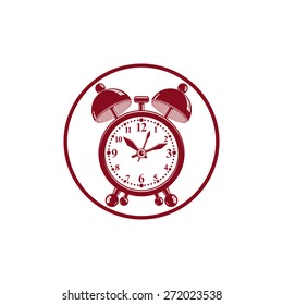 Alarm-clock 3d vector symbol, best for use in graphic design. Call the waiter concept. Time management theme.