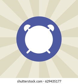 alarmclock icon. sign design. background