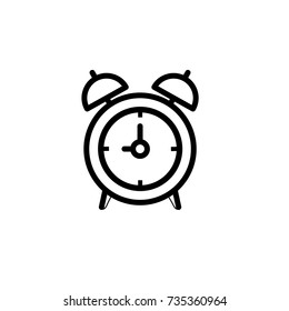 alarm-clock icon,vector illustration. Flat design style. vector clock icon illustration isolated on White background, clock icon Eps10. clock icons graphic design vector symbols