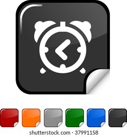 alarm-clock  sticker icon. Vector illustration.