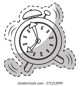 alarms clock icon image design, vector illustration