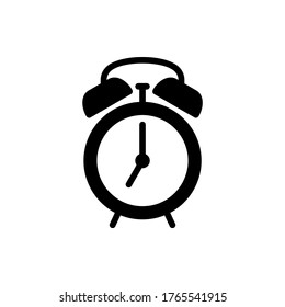 alarms icon vector,  alarm clock symbol icon flat design