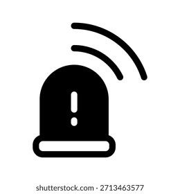Icono de alarmas Ilustración de diseño de símbolo de Vector