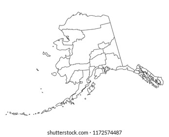 Alaska County Map