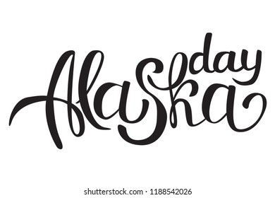 Alaska Day Calligraphy