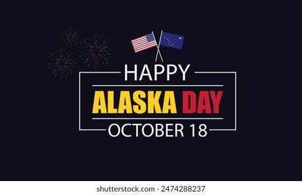 Diseño de la bandera del día de Alaska que trae sonrisas y alegría