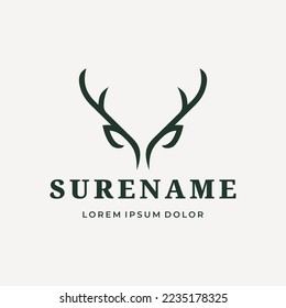Alaska elk logo design illustration
