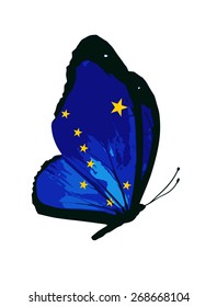 Alaska flag butterfly - vector