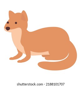 Alaska Fox Icon Cartoon Vector. Canada Animal. North Animal