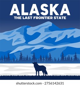Alaska, the last frontier state with stunning mountain views