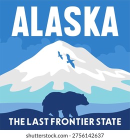 Alaska, the last frontier state with stunning mountain views