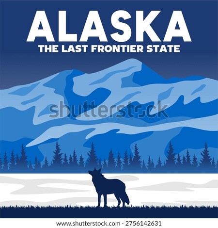 Alaska, the last frontier state with stunning mountain views