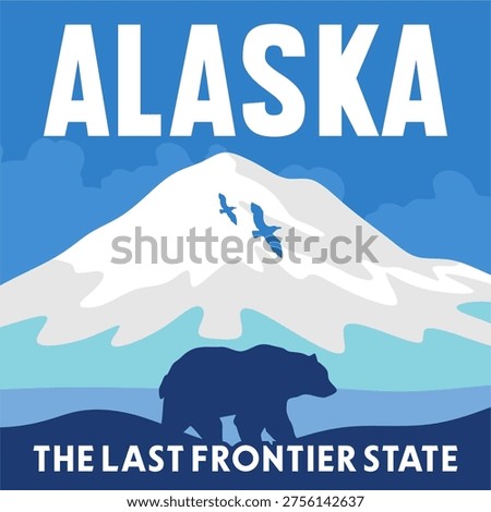 Alaska, the last frontier state with stunning mountain views