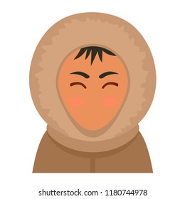 Alaska man icon. Flat illustration of alaska man vector icon for web design