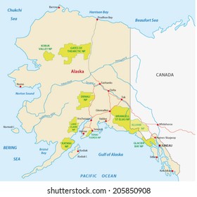 alaska national park map