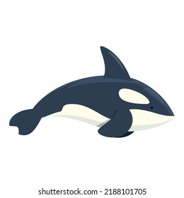 Alaska Orca Icon Cartoon Vector. Arctic Mammal. Canada Polar