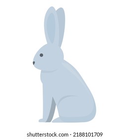 Alaska Rabbit Icon Cartoon Vector. Arctic Animal. Foresta Polar