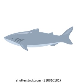 Alaska Shark Icon Cartoon Vector. Polar Shark. Arctic Fish