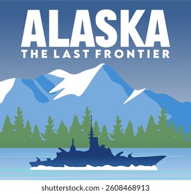 alaska state with beautiful mountain views