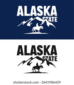 alaska state with beautiful natural scenery