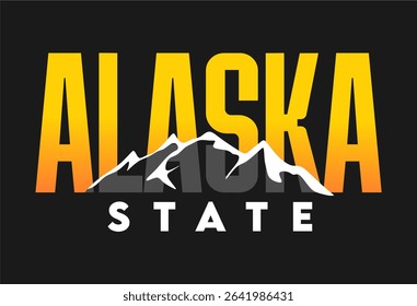 alaska state with beautiful natural scenery