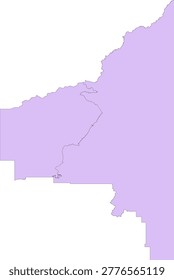 Alaska State Southeast Fairbanks Census Area vector Census Tract polygon based on Tiger 2020 Census Data