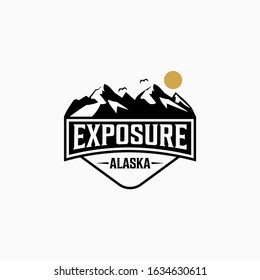 Alaska state textured vintage vector t-shirt and apparel design, typography, print, logo, poster. Global swatches.