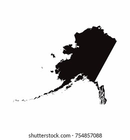 Alaska vector country map