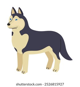 Alaskan husky icon clipart avatar logotype isolated illustration