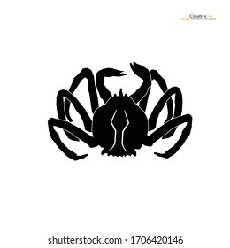 Alaskan king crab in isolated white background.vector illustration.