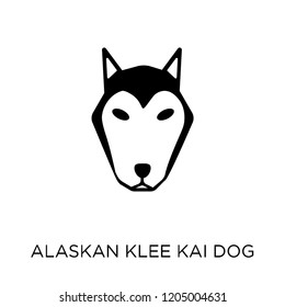 Alaskan Klee Kai Dog Icon. Alaskan Klee Kai Dog Symbol Design From Dogs Collection. Simple Element Vector Illustration On White Background.