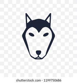 Alaskan Klee Kai dog transparent icon. Alaskan Klee Kai dog symbol design from Dogs collection. Simple element vector illustration on transparent background.