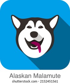 Alaskan Malamute dog character, dog breed series