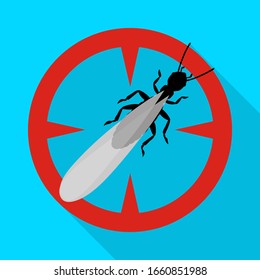 Alates termite vector icon.Flat vector icon isolated on white background alates termite .