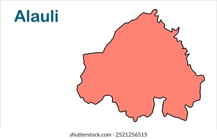 Mapa da subdivisão de Alauli, Distrito de Khagaria, Estado de Bihar, República da Índia, Governo de Bihar, território indiano, Índia Oriental, política, aldeia, turismo