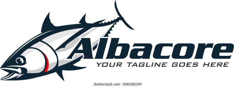 Albacore Tuna Logo. Fresh and Unique Albacore tuna vector. Great to use as your Albacore tuna fishing activity. 