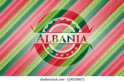 Albania christmas badge.